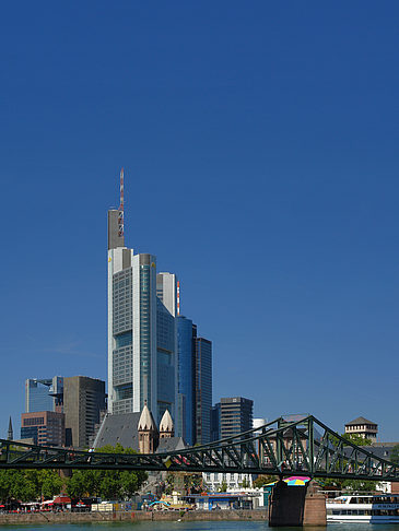 Foto Commerzbank mit eisernem Steg - Frankfurt am Main