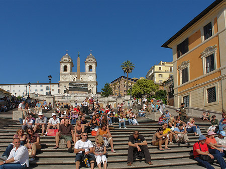 Foto Treppe mit Kirche - Rom